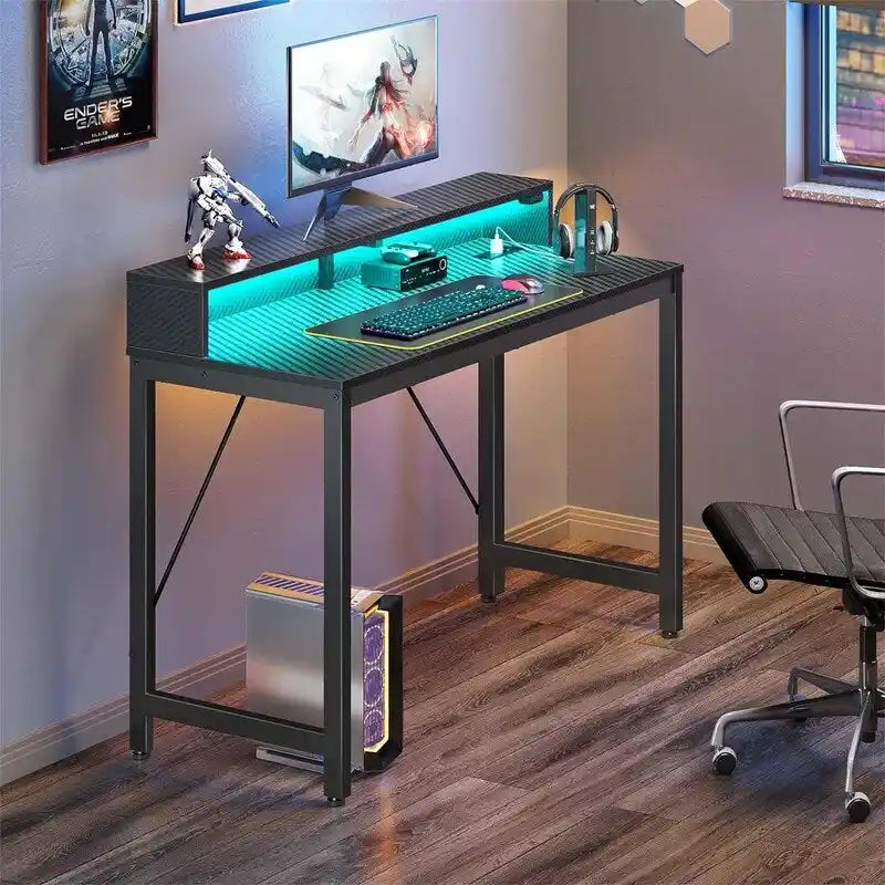 Scrivania per computer da 99 cm con luci a LED