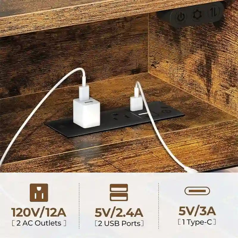 Scrivania per computer da 99 cm con luci a LED
