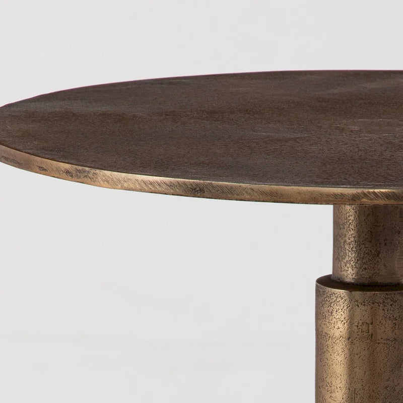 Tavolino d'appoggio Dorato - 14L x 22.5A x 14P