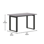 Tavolo da conferenza commerciale con piano in laminato e base a U