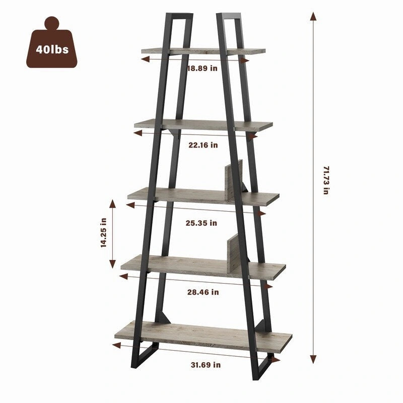 Libreria in cartone trapezoidale