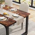 Tavolo da pranzo industriale da 63 pollici, tavolo da cucina moderno - 63 L x 31.5 W x 29.13 H